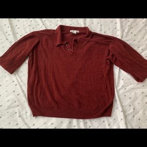 Maroon long sleeve sweater